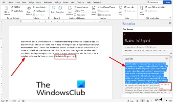 วิธีใช้นักวิจัยใน Microsoft Word เพื่อค้นคว้าเอกสารและบทความ 