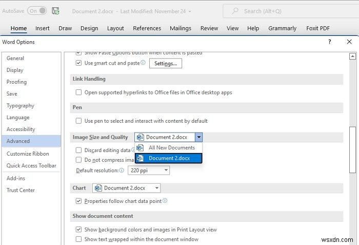 รักษาคุณภาพของภาพเมื่อบันทึกใน Word, Excel, PowerPoint 