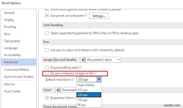 รักษาคุณภาพของภาพเมื่อบันทึกใน Word, Excel, PowerPoint 