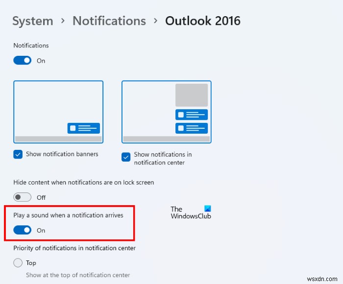 เสียงแจ้งเตือนอีเมลไม่ทำงานใน Outlook 