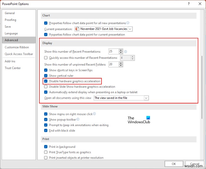 การส่งออกวิดีโอ PowerPoint ทำให้เกิดการพูดติดอ่างหรือเสียงผิดพลาด 