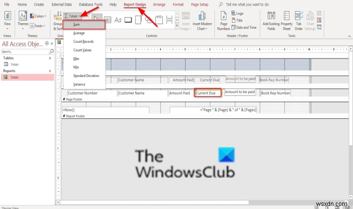 วิธีเพิ่มยอดรวมในรายงานใน Microsoft Access 