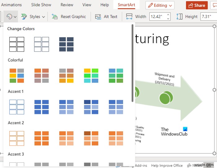 วิธีสร้างไทม์ไลน์ใน PowerPoint สำหรับเว็บ 