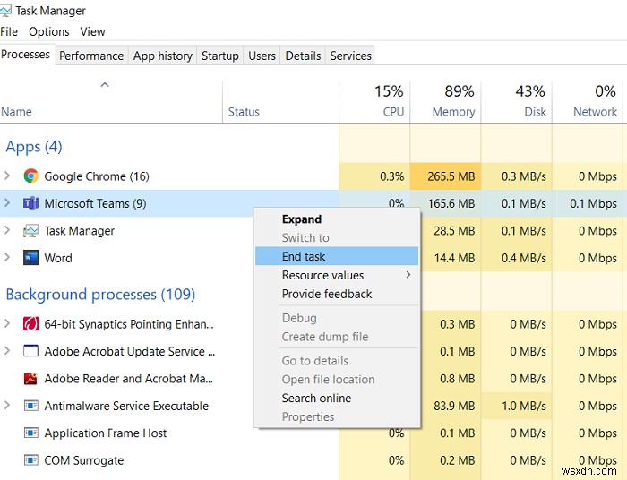 Microsoft Teams เริ่มต้นใหม่อย่างต่อเนื่อง 