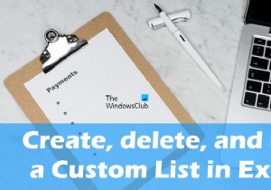 วิธีสร้างรายการแบบกำหนดเองใน Excel