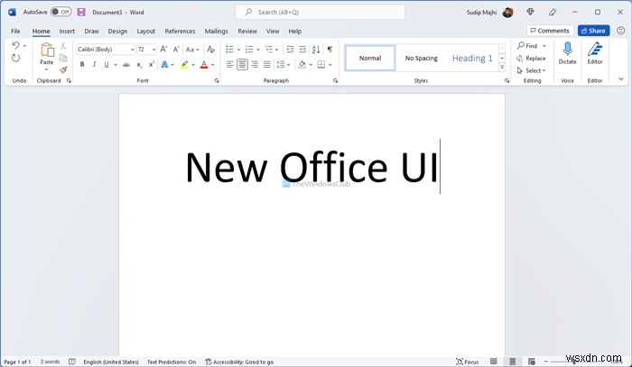 วิธีรับ Office UI ใหม่ใน Windows 11