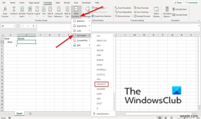 วิธีใช้ฟังก์ชัน ISNONTEXT ใน Microsoft Excel 