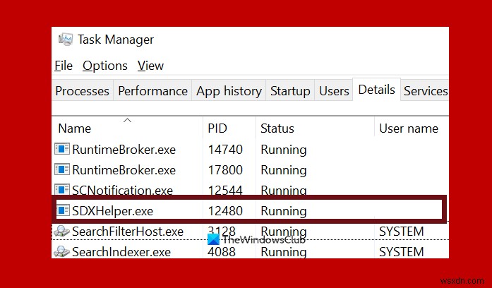 แก้ไขการใช้งานดิสก์สูงหรือ CPU Helper ของ Microsoft Office SDX Helper 