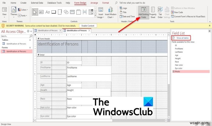 วิธีเพิ่มรูปภาพใน Microsoft Access Form 