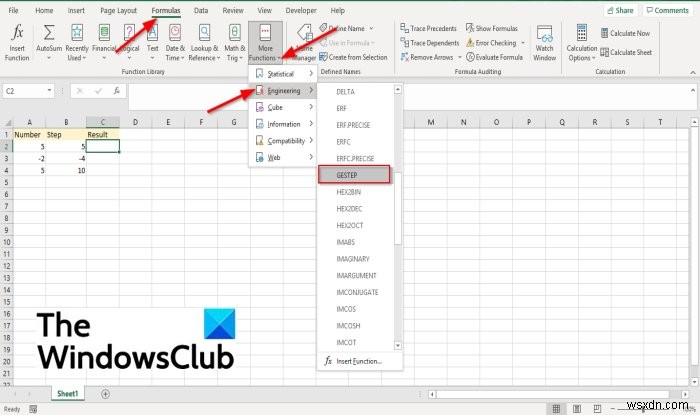 วิธีใช้ฟังก์ชัน GSTEP ใน Microsoft Excel 