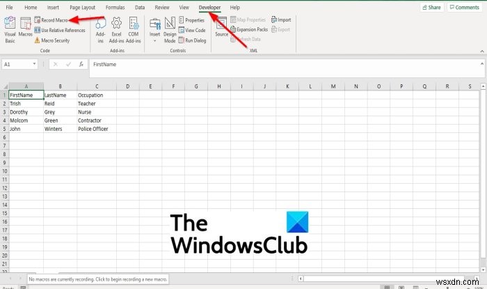 วิธีสร้างและเรียกใช้ Macros ใน Microsoft Excel 