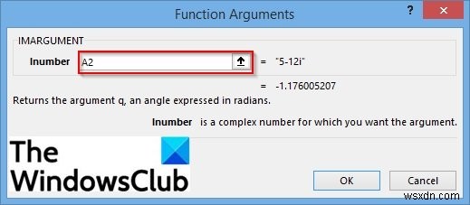 วิธีใช้ฟังก์ชัน IMARGUMENT ใน Microsoft Excel 