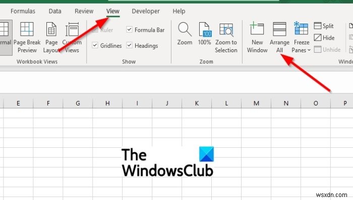 แท็บ Microsoft Excel หายไป [แก้ไข] 