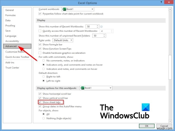 แท็บ Microsoft Excel หายไป [แก้ไข] 