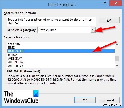 วิธีใช้ฟังก์ชัน TIMEVALUE ใน Microsoft Excel 