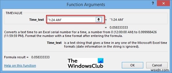 วิธีใช้ฟังก์ชัน TIMEVALUE ใน Microsoft Excel 