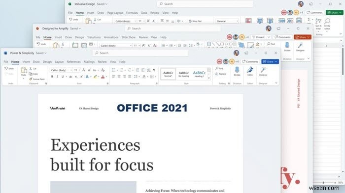 ฟีเจอร์ใหม่ใน Microsoft Office 2021 