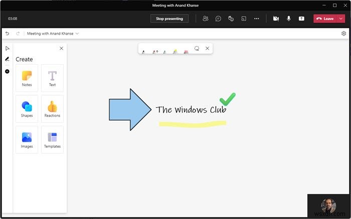 วิธีใช้ไวท์บอร์ดใน Microsoft Teams 