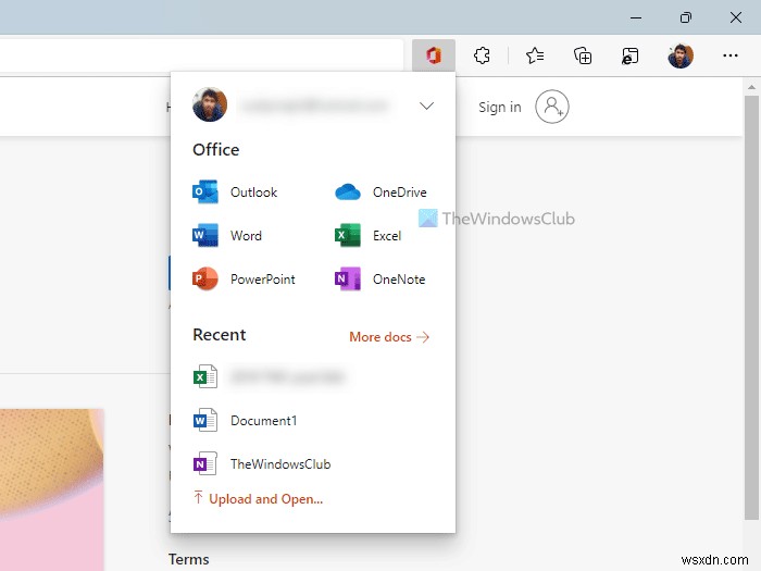 สร้างเอกสาร Office บน Edge และ Chrome โดยใช้ส่วนขยาย Office Online