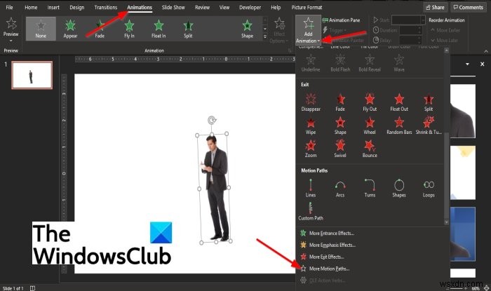 วิธีสร้างและเพิ่มแอนิเมชั่น Motion Path ใน PowerPoint 