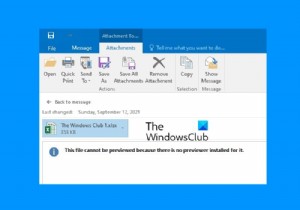 แก้ไขไฟล์นี้ไม่สามารถแสดงตัวอย่างได้เนื่องจากเกิดข้อผิดพลาดใน Outlook 