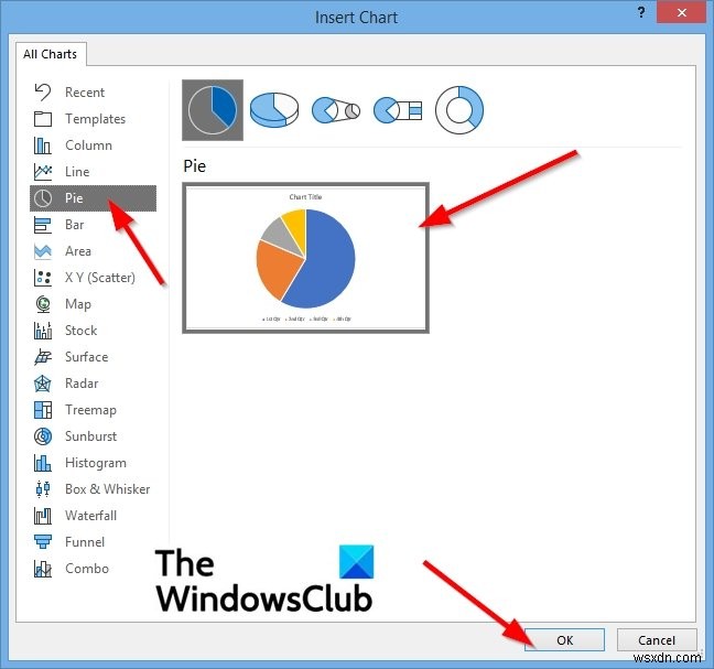 วิธีแทรกแผนภูมิในอีเมล Outlook 