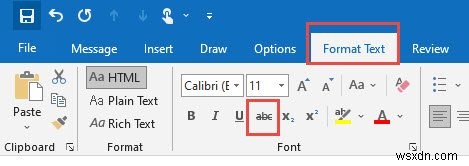 วิธีแทรกเส้นแนวนอนในข้อความอีเมล Outlook 