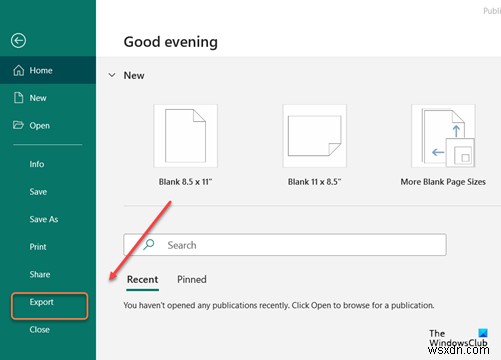 วิธีแปลงไฟล์ Publisher เป็น PDF 