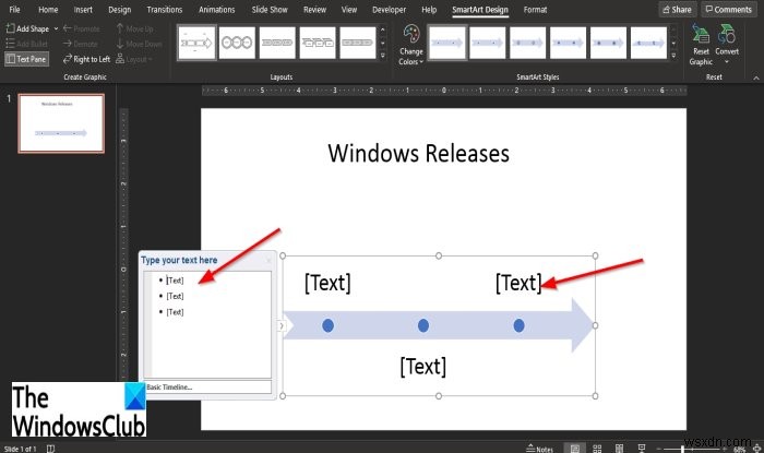 วิธีสร้างไทม์ไลน์ใน PowerPoint 