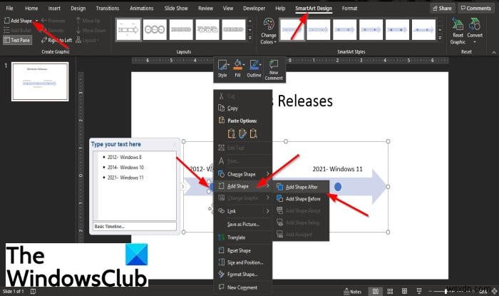 วิธีสร้างไทม์ไลน์ใน PowerPoint 