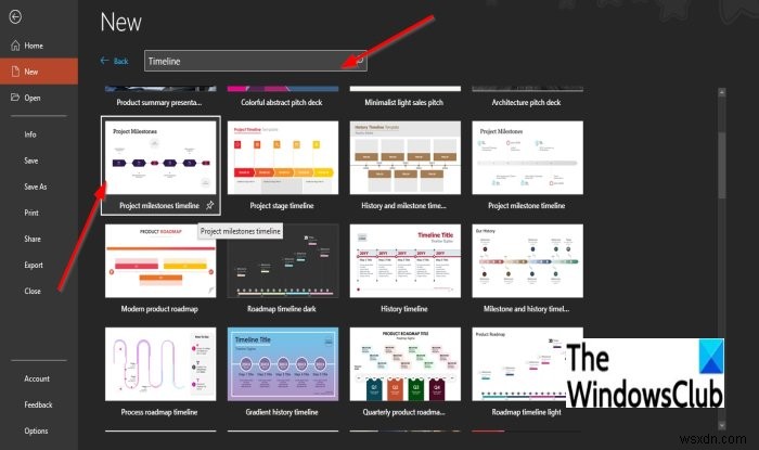 วิธีสร้างไทม์ไลน์ใน PowerPoint 