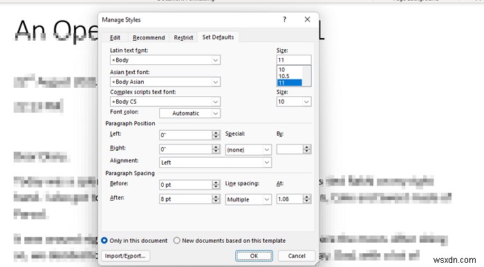 วิธีเปลี่ยนระยะห่างบรรทัดใน Microsoft Word 