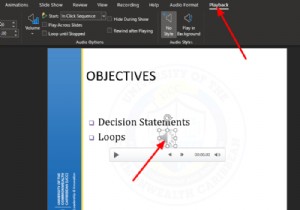 วิธีซ่อนไอคอนเสียงในงานนำเสนอ Microsoft PowerPoint 