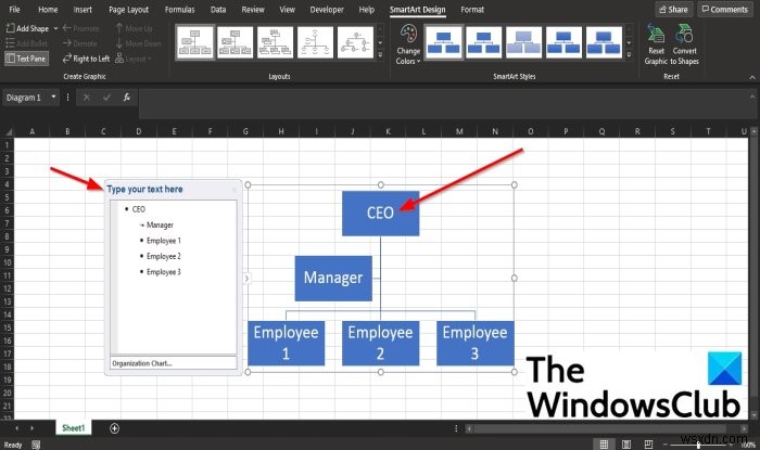 วิธีสร้างแผนผังองค์กรใน Microsoft Excel 