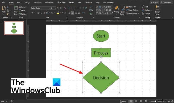 วิธีทำ Flowchart ใน PowerPoint 