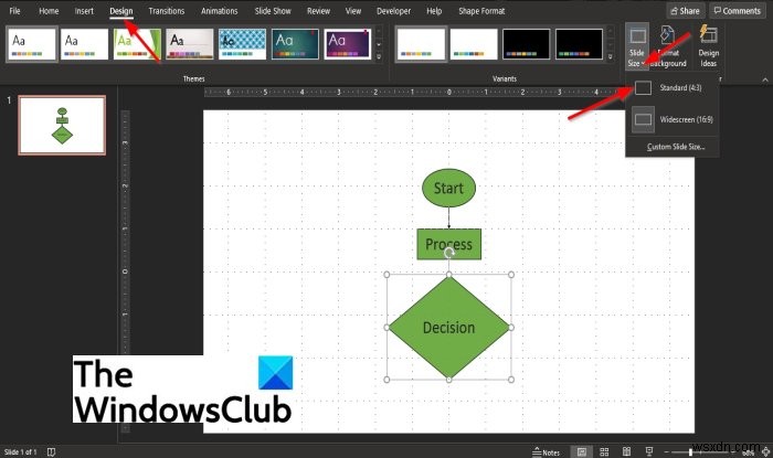 วิธีทำ Flowchart ใน PowerPoint 