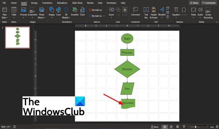 วิธีทำ Flowchart ใน PowerPoint 