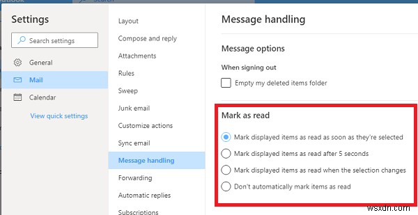 อีเมล Outlook ยังไม่อ่านแม้ว่าคุณจะอ่านแล้วก็ตาม 