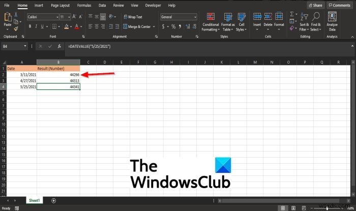 วิธีใช้ฟังก์ชัน DATEVALUE ใน Microsoft Excel 