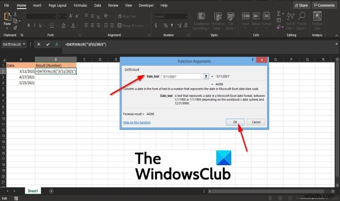 วิธีใช้ฟังก์ชัน DATEVALUE ใน Microsoft Excel 