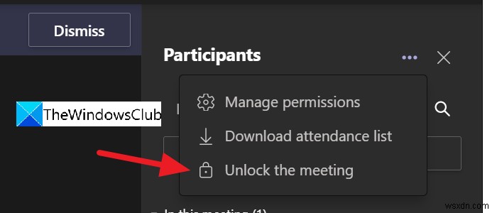 วิธีล็อกการประชุมใน Microsoft Teams 