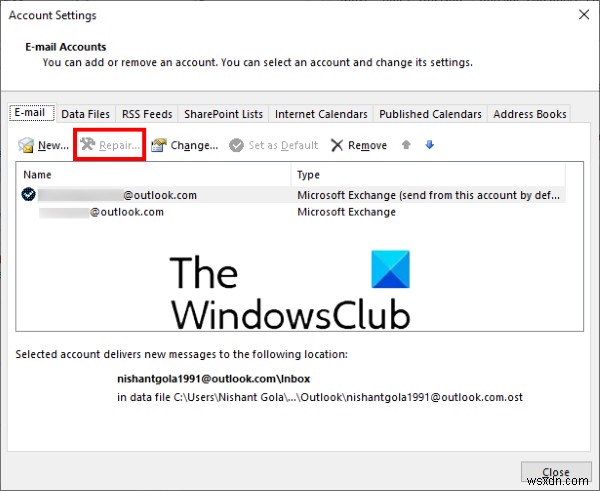 ผู้ดูแลระบบ Microsoft Exchange ได้ทำการเปลี่ยนแปลงที่คุณต้องปิดและเริ่ม Outlook ใหม่ 
