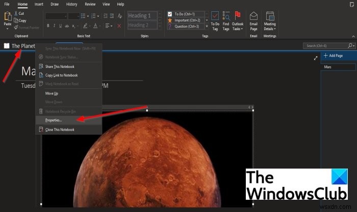 วิธีเปลี่ยนชื่อ สี ตำแหน่งของสมุดบันทึก OneNote ของคุณ 