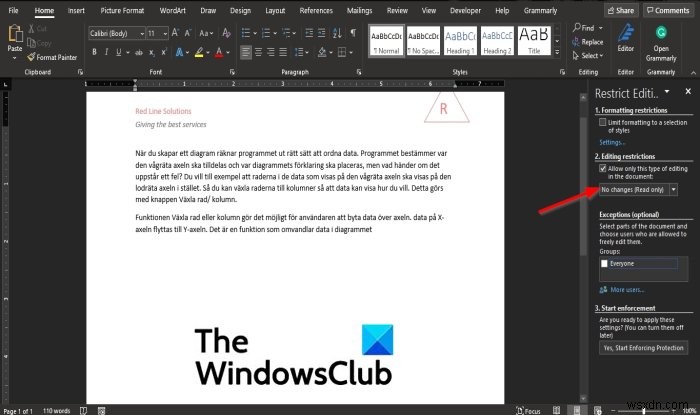 วิธีล็อคและป้องกันส่วนหัวและส่วนท้ายใน Microsoft Word 