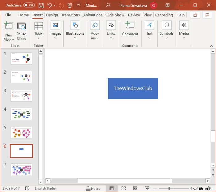 วิธีสร้าง Mind Map ใน Microsoft PowerPoint 