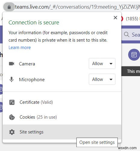 Microsoft Teams ไม่สามารถโหลดหรือส่งภาพในการแชทได้ 