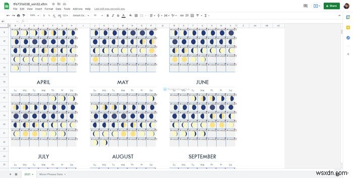 เทมเพลตปฏิทินออนไลน์ของ Google ชีตและ Excel ที่ดีที่สุด 