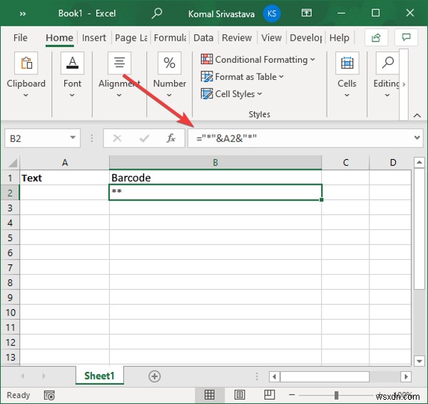 วิธีสร้างบาร์โค้ดใน Microsoft Excel 