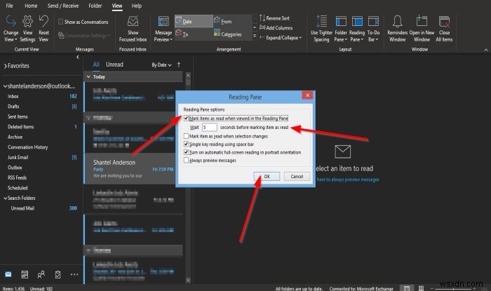 วิธีทำเครื่องหมายข้อความอีเมลว่าอ่านแล้วใน Outlook 