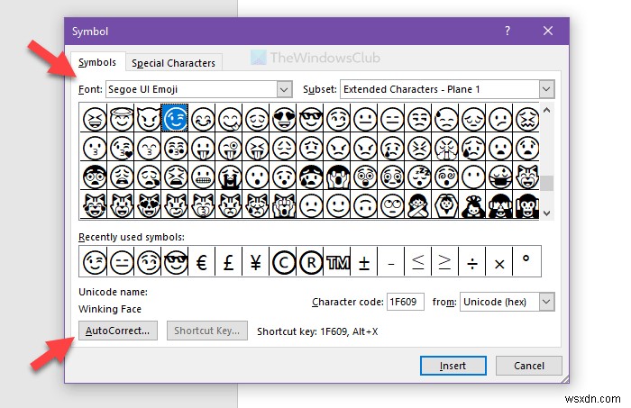 วิธีสร้างแป้นพิมพ์ลัดสำหรับ Emoji ในแอป Office 